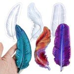 3PCS Feather Silicone Mold for DIY Crafts