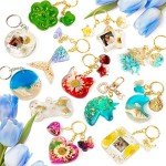 182-Piece Silicone Resin Molds Kit for Keychains