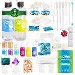 Complete Epoxy Resin Kit with Molds & Pigment