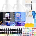Clear Epoxy Resin 2 Gallon Kit for DIY Projects