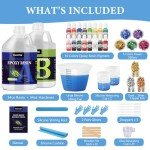 Crystal Clear Epoxy Resin Kit with Pigments & Additives