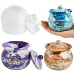 Silicone Jar Molds with Lids for DIY Crafts