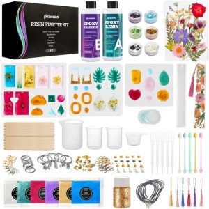 Beginner's Epoxy Resin Jewelry Making Kit - 208 Pcs