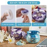 Silicone Jar Molds with Lids for DIY Crafts