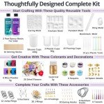 Beginner's Epoxy Resin Jewelry Making Kit - 208 Pcs