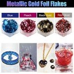 30 Colors Metallic Gold Flakes for DIY Crafts
