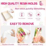 YOILES 6-Pack Large Silicone Resin Molds