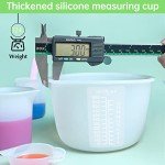 Silicone Measuring Cups Set for Resin DIY Projects