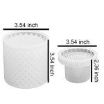 Large Vintage 3D Resin Jar Molds with Lids