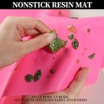 LEOBRO Silicone Mats for DIY Resin Crafts - 3 Pack