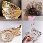 100Pcs Gold & Silver Foil Sheets for DIY Crafts