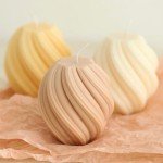 Geometric Wave 3D Candle Silicone Mold for Crafts