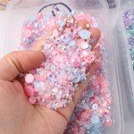 DIY Resin Rhinestone and Pearl Beads Mix