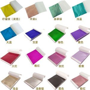100 Pcs Gold Silver Leaf Foil for DIY Crafts