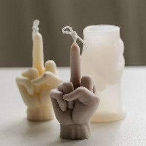 3D Middle Finger Candle Mold for DIY Crafts
