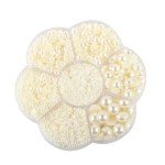 3100pcs Half Round ABS Pearl Beads for DIY Projects