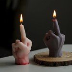 3D Middle Finger Candle Mold for DIY Crafts