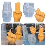 3D Middle Finger Candle Mold for DIY Crafts