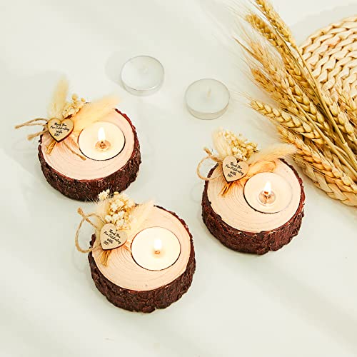 50 Pcs Candle Holders Wedding Favors Rustic Decor