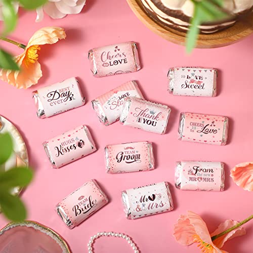 180 Pink Wedding Candy Wrappers, Party Decorations Supplies