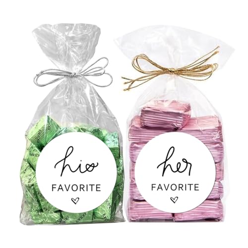 Bridal Shower Candy Favor Stickers - Wedding Bag Seals