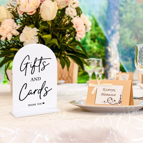 White Acrylic Wedding Signs for Ceremony and Reception