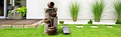 Teamson Home LED Outdoor Water Fountain: Cascading Bowls
