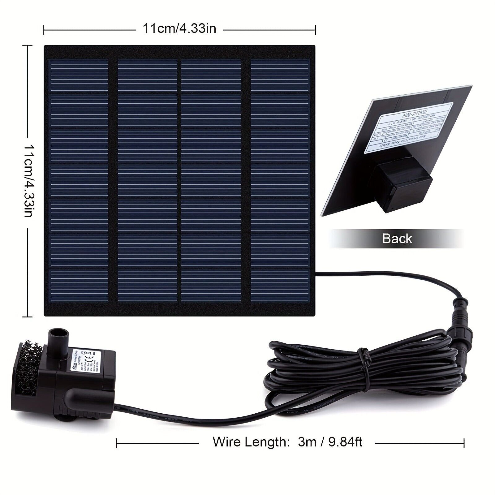 Solar Power Floating Water Fountain for Garden Pond