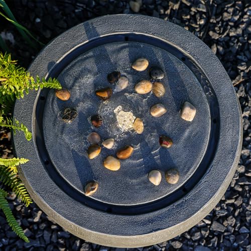 Tankana Garden Water Fountain with Lights, Pump, Pebbles