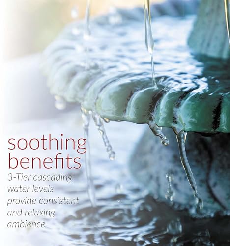 Alpine TEC106 Outdoor 3-Tier Pedestal Water Fountain, 35