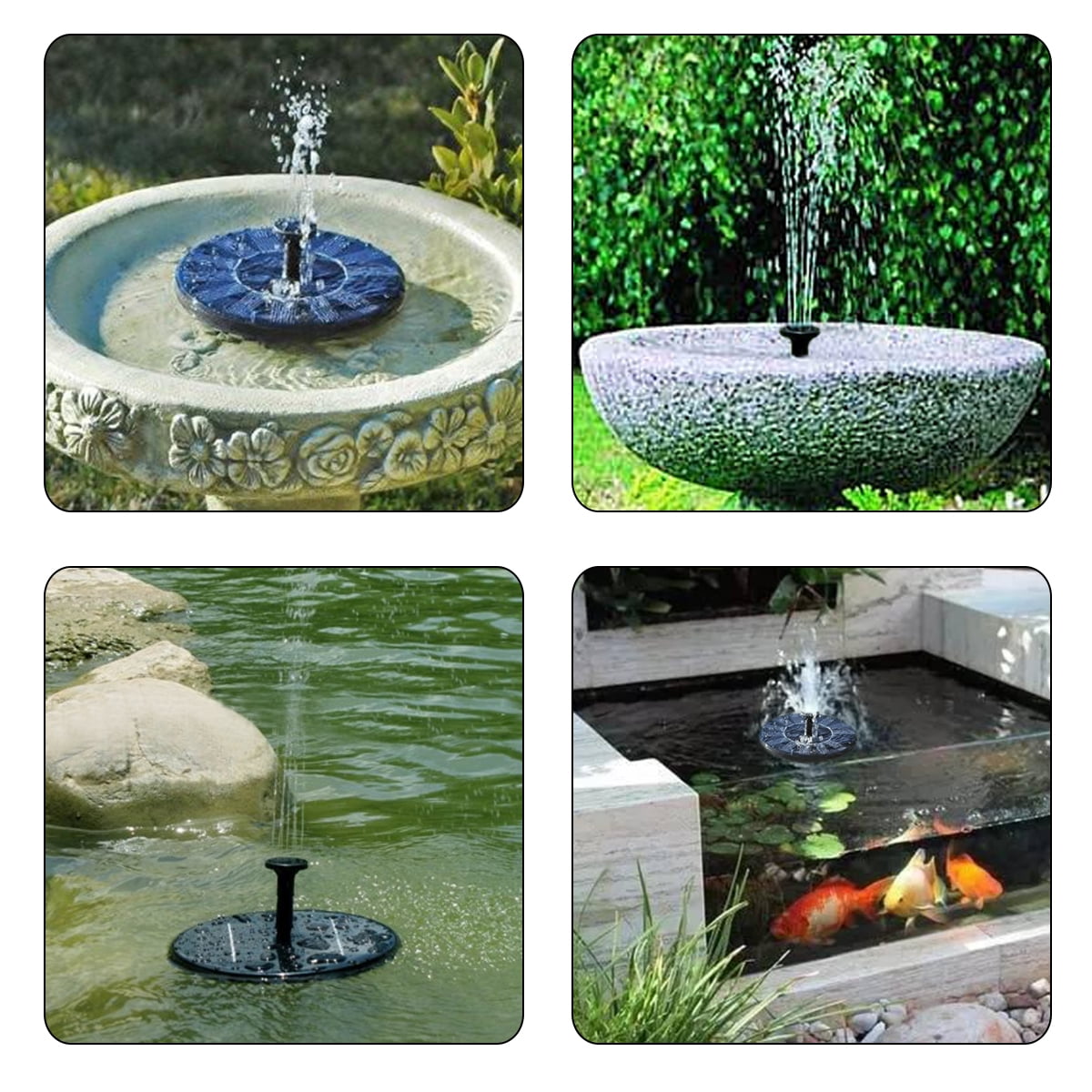 Solar Bird Bath Fountain Pump for Pool, Garden, Aquarium