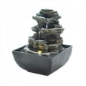 Multi-Level Rocks Lighted Tabletop Fountain