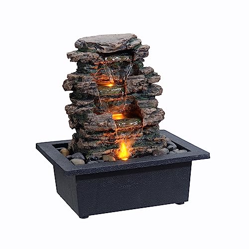 Tabletop Water Fountain with Soothing Sound for Zen Relaxation