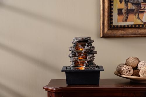 Tabletop Water Fountain with Soothing Sound for Zen Relaxation