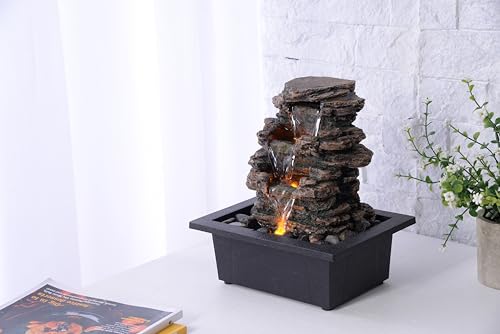 Tabletop Water Fountain with Soothing Sound for Zen Relaxation