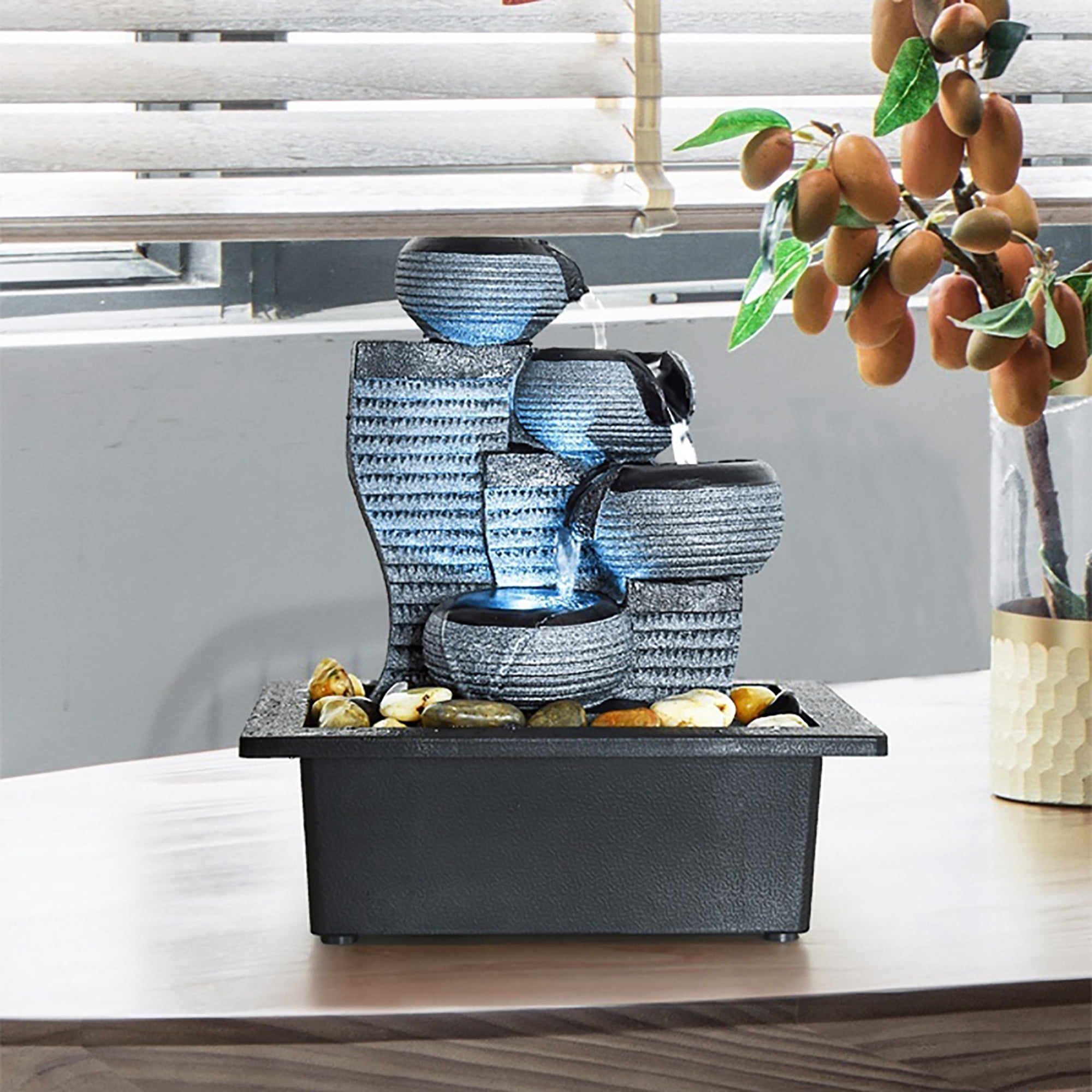 Desktop Zen Water Fountain for Indoor/Outdoor Relaxation