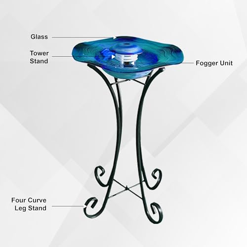 27" Tall Mist Fountain with Color-Changing LED Lights