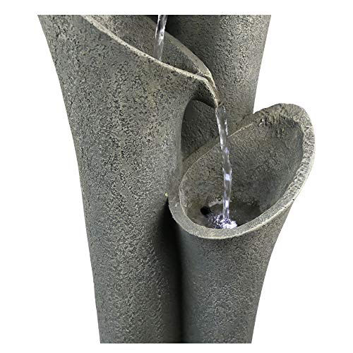 BBabe 33 1/2" Faux Stone Patio Fountain, 4-Tier