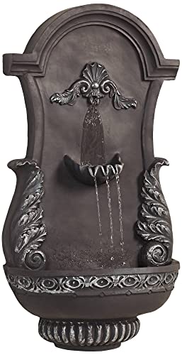 Rustic 2-Tiered Wall Water Fountain 33" - Tivoli