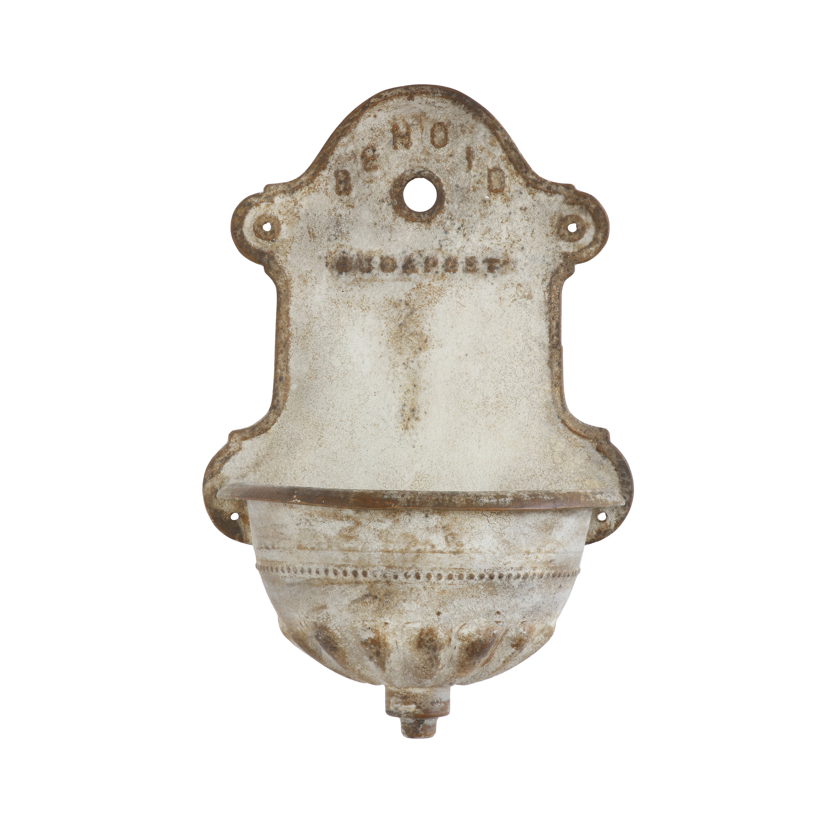 Distressed Metal Vintage Wall Water Fountain replica
