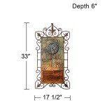 Ibizi Rustic Medallion Wall Fountain with LED Light