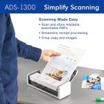 Brother ADS-1300 Compact Scanner with Double-Sided Scanning