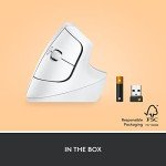 Logitech Lift Wireless Vertical Ergonomic Mouse - Off White