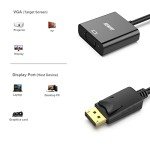DisplayPort to VGA Adapter - 1080P Gold-Plated