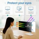 24 Inch Anti-Glare Privacy Screen Filter for Monitors