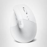 Logitech Lift Wireless Vertical Ergonomic Mouse - Off White
