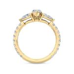 Three Stone Lab Grown Diamond Engagement Ring