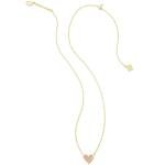 Kendra Scott Heart Pendant Necklace in Light Pink
