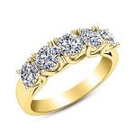 Lab Grown Diamond Stackable Anniversary Ring in Gold