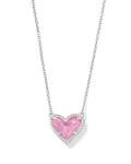 Kendra Scott Pink Heart Pendant Necklace